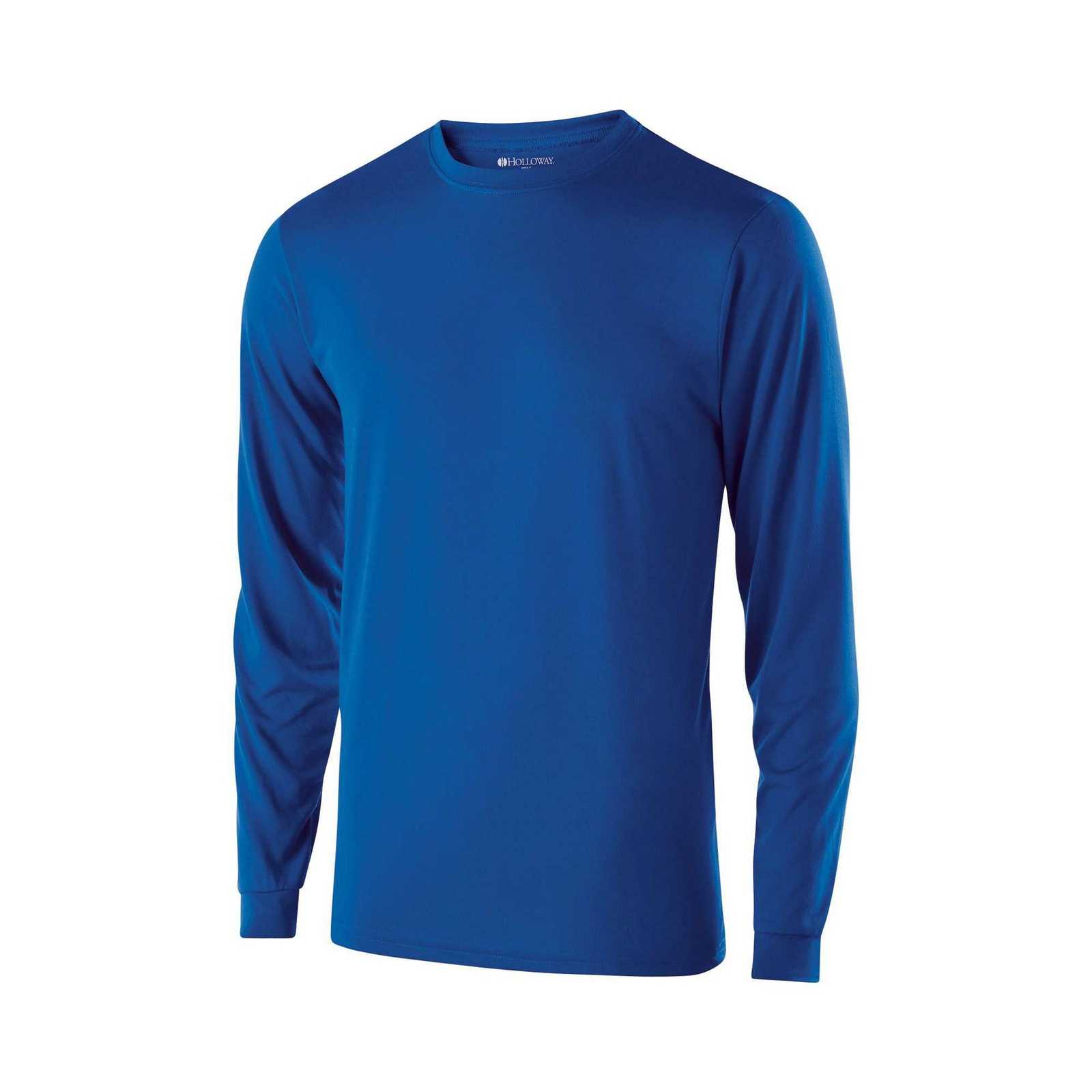 Holloway 222625 Youth Gauge Shirt Long Sleeve - Royal - HIT a Double