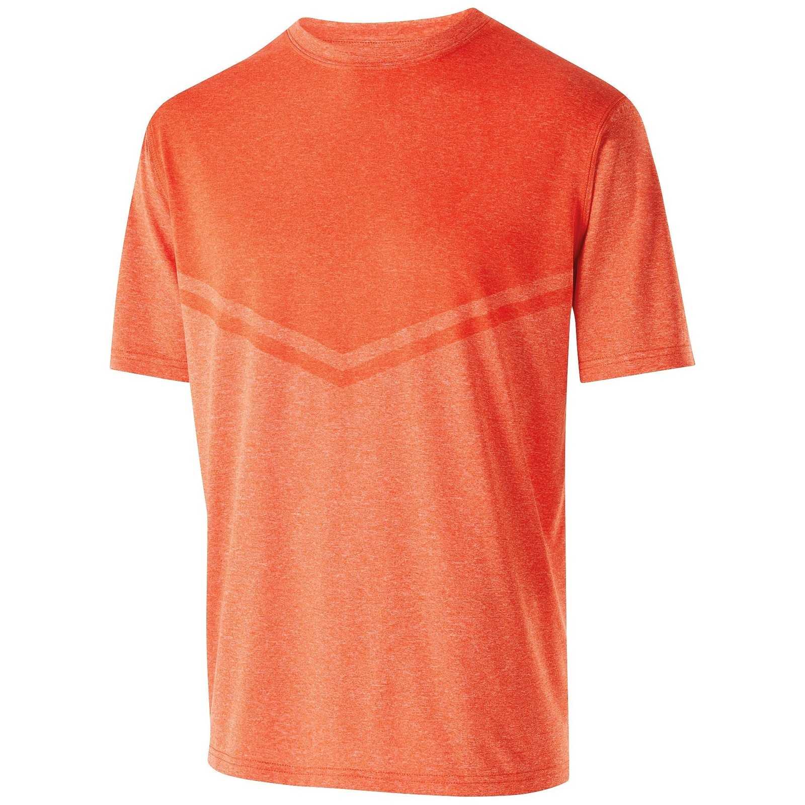 Holloway 222637 Youth Seismic Shirt - Orange Heather - HIT a Double