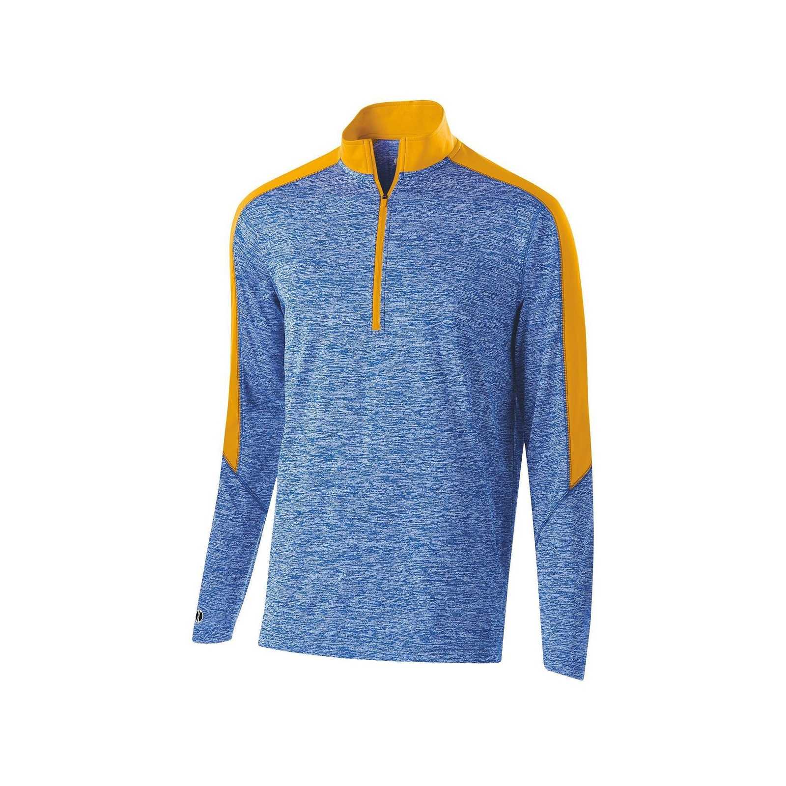 Holloway 222642 Youth Electrify 1/2 Zip Pullover - Royal Heather Light Gold - HIT a Double