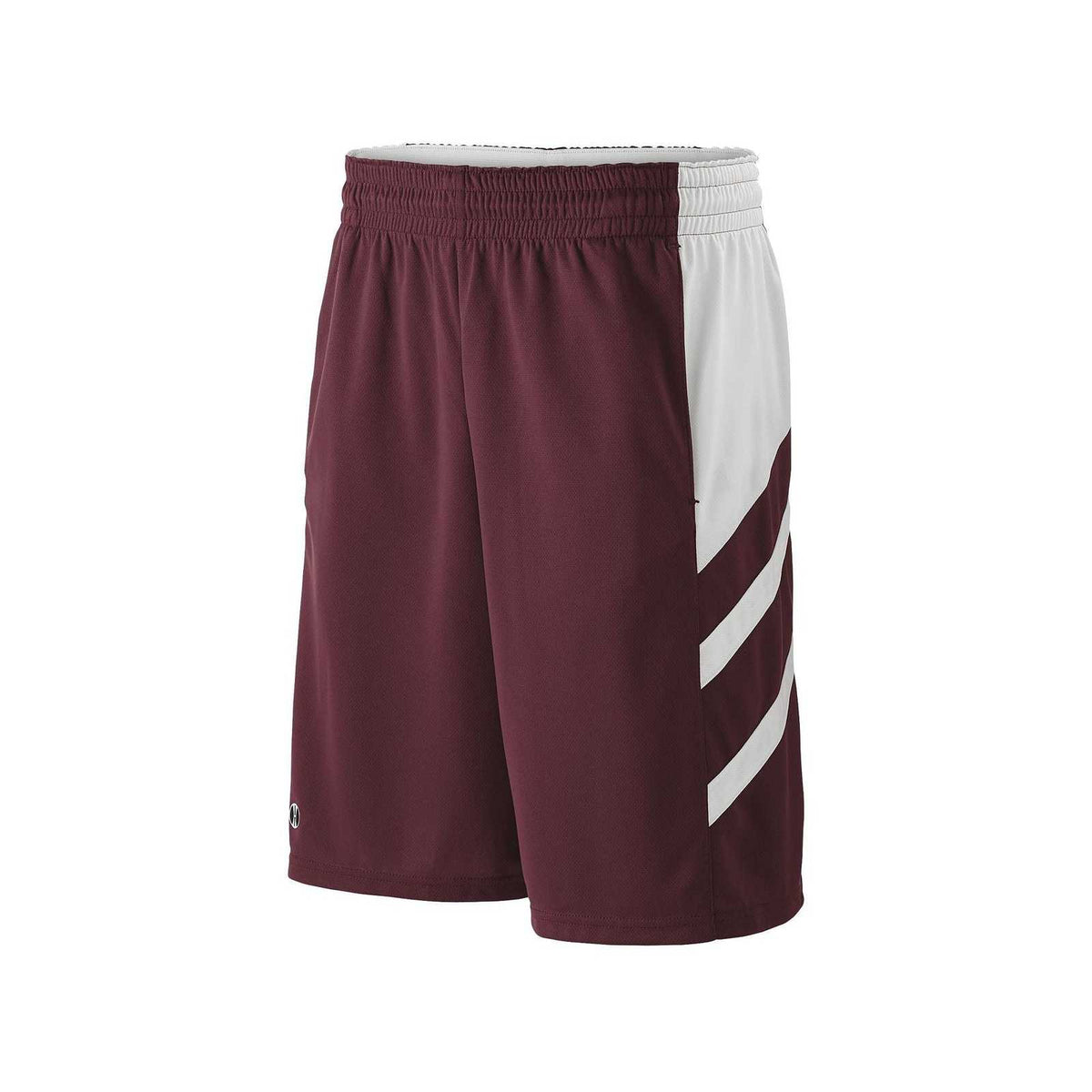 Holloway 222646 Youth Helium Short - Maroon White - HIT a Double