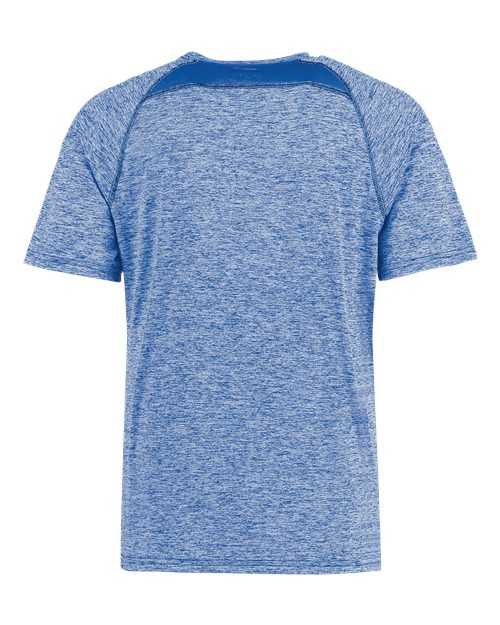 Holloway 222671 Youth Electrify CoolCore T-Shirt - Royal Heather - HIT a Double
