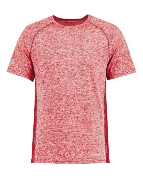 Holloway 222671 Youth Electrify CoolCore T-Shirt - Scarlet Heather - HIT a Double