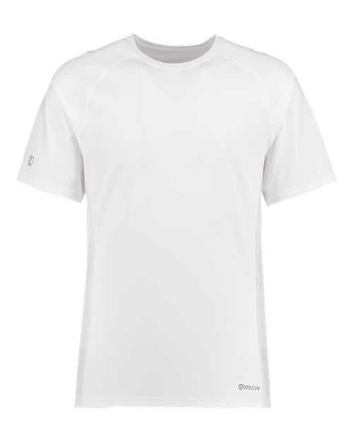 Holloway 222671 Youth Electrify CoolCore T-Shirt - White - HIT a Double