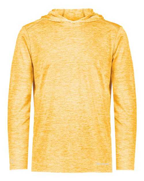 Holloway 222689 Youth Electrify CoolCore Hooded Pullover - Gold Heather - HIT a Double