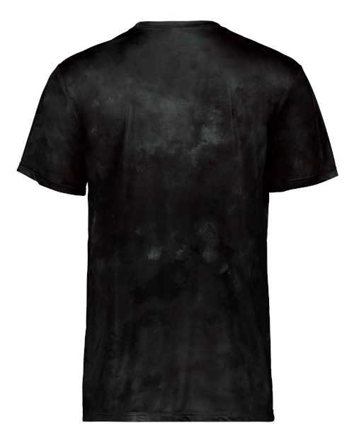 Holloway 222696 Youth Cotton-Touch Cloud T-Shirt - Black Cloud Print - HIT a Double