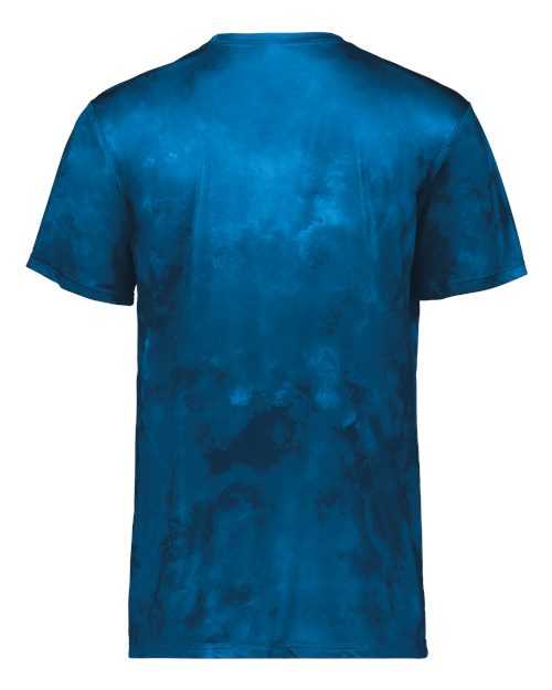Holloway 222696 Youth Cotton-Touch Cloud T-Shirt - Royal Cloud Print - HIT a Double