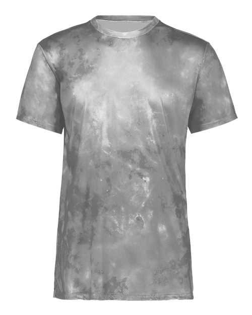 Holloway 222696 Youth Cotton-Touch Cloud T-Shirt - Silver Cloud Print - HIT a Double