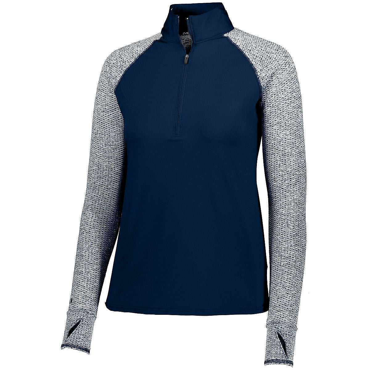 Holloway 222705 Ladies Axis 1/2 Zip Pullover - Navy Navy Heather - HIT a Double