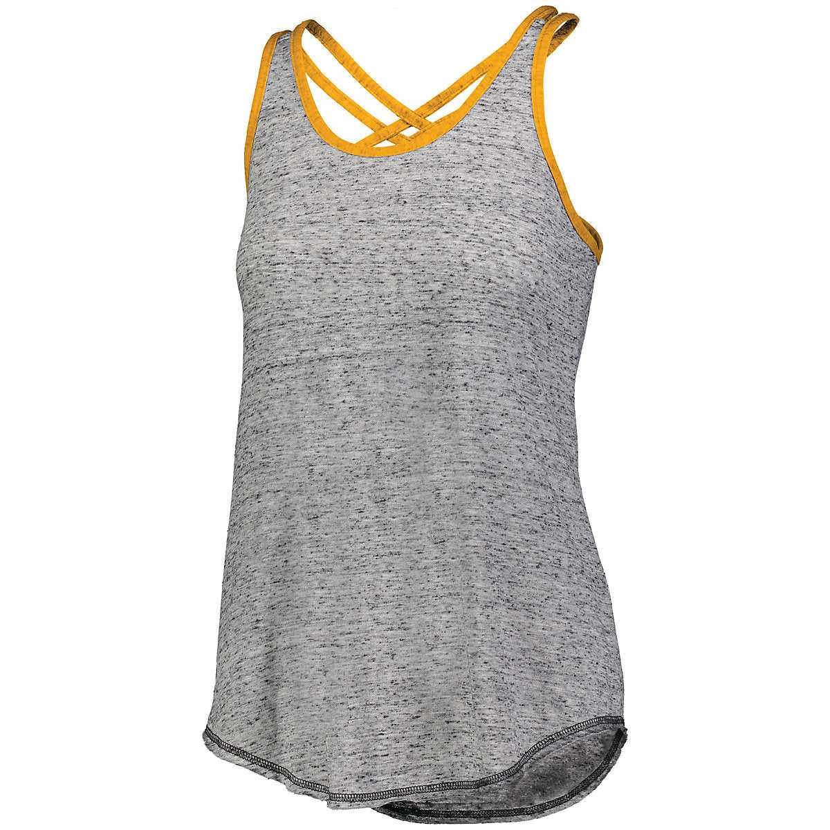 Holloway 222710 Ladies Advocate Tank - Black Light Gold - HIT a Double