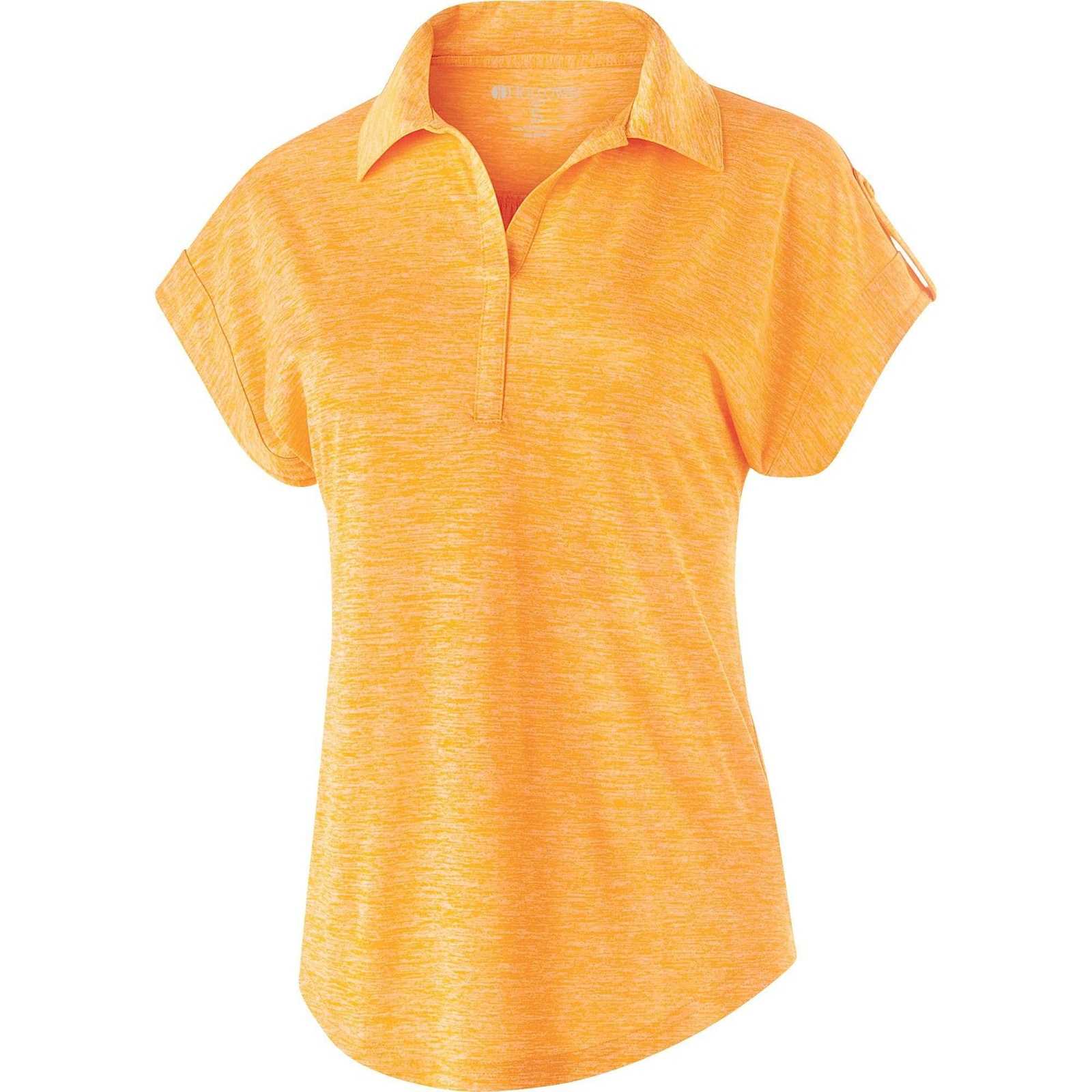 Holloway 222729 Ladies' Electrify 2.0 Polo - Light Gold Heather - HIT a Double