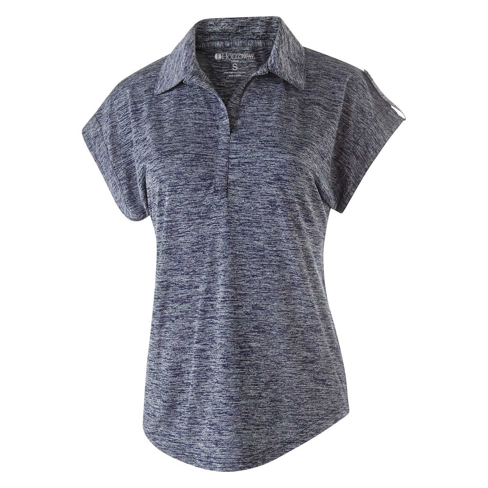 Holloway 222729 Ladies' Electrify 2.0 Polo - Navy Heather - HIT a Double