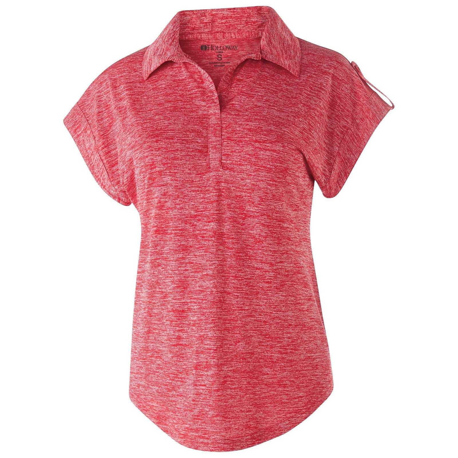 Holloway 222729 Ladies' Electrify 2.0 Polo - Scarlet Heather - HIT a Double