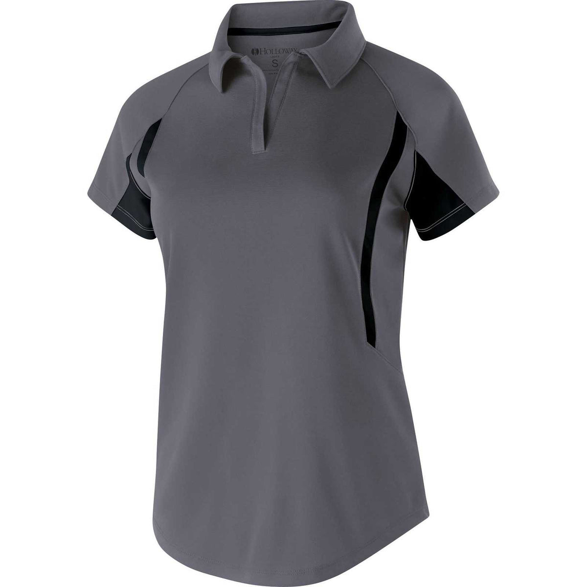Holloway 222730 Ladies&#39; Avenger Polo Short Sleeve - Graphite Black - HIT a Double