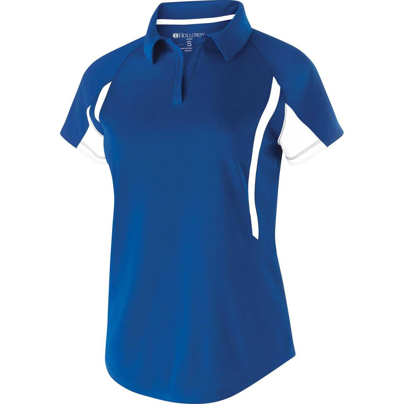 Holloway 222730 Ladies' Avenger Polo Short Sleeve - Royal White - HIT a Double
