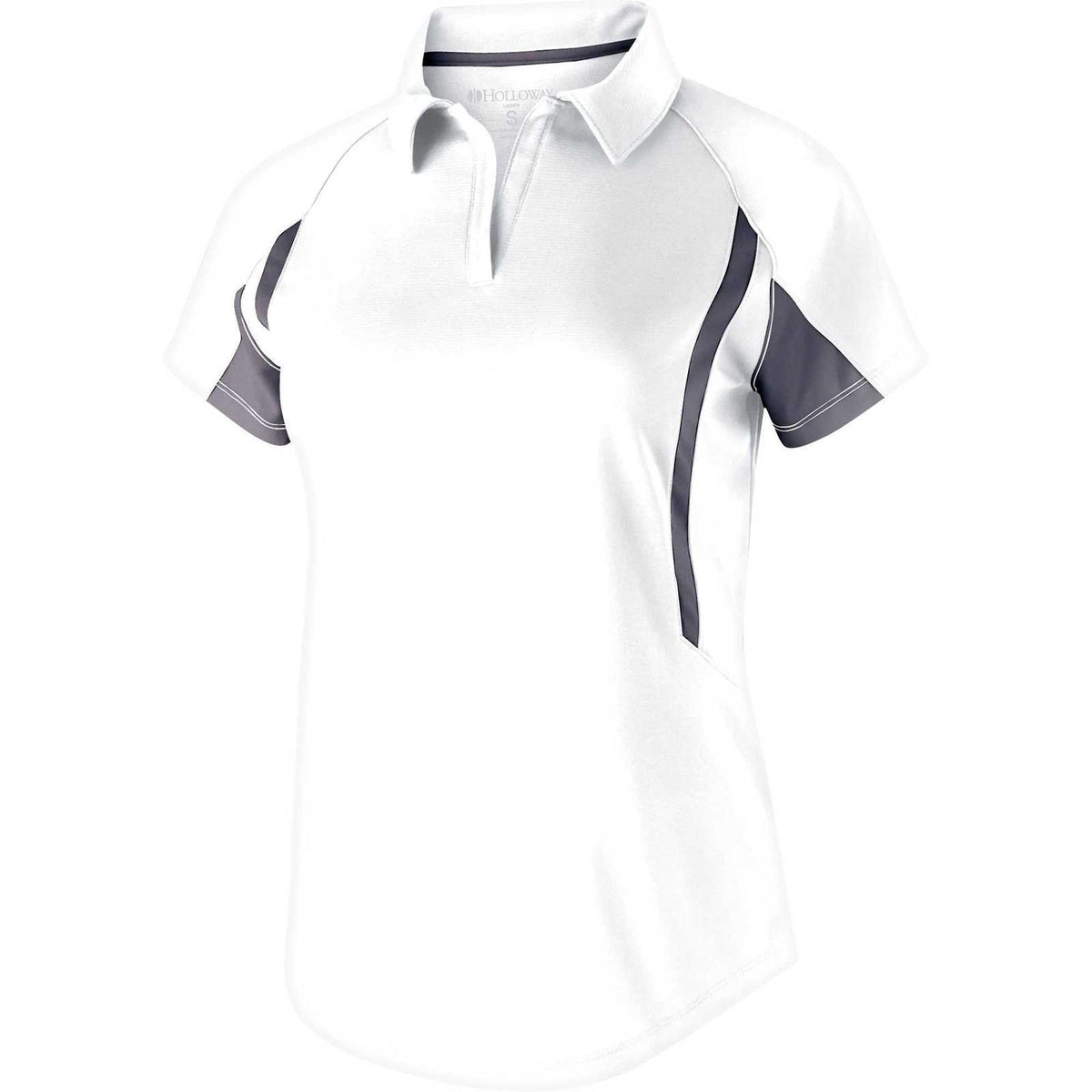 Holloway 222730 Ladies&#39; Avenger Polo Short Sleeve - White Graphite - HIT a Double