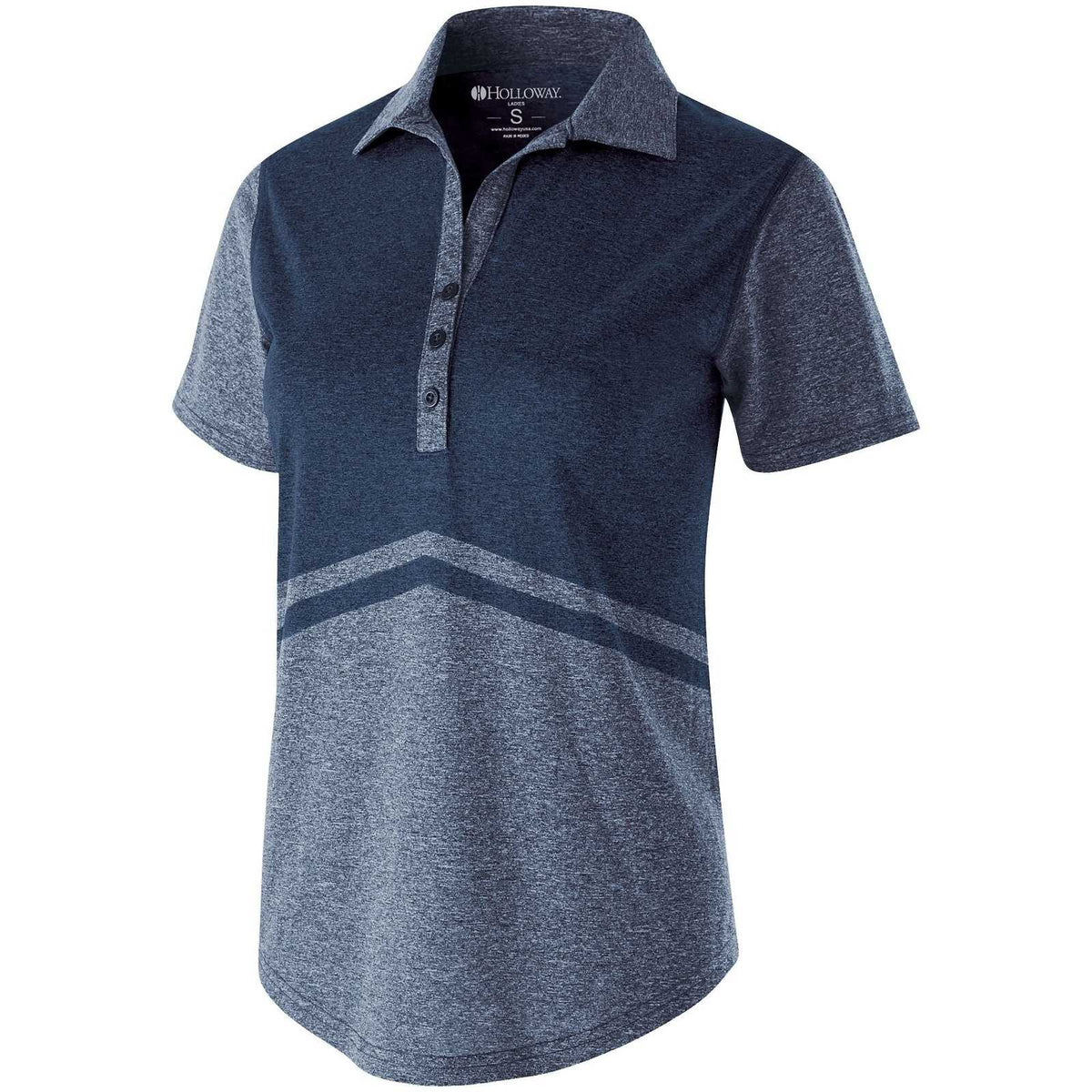 Holloway 222736 Ladies&#39; Seismic Polo - Navy Heather - HIT a Double