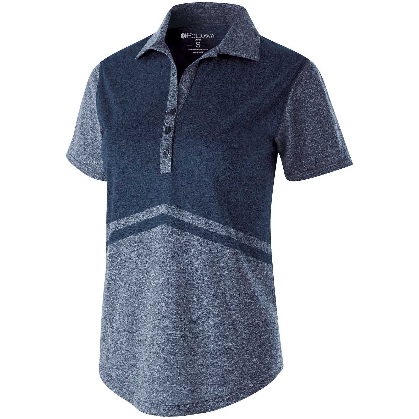 Holloway 222736 Ladies' Seismic Polo - Navy Heather - HIT a Double
