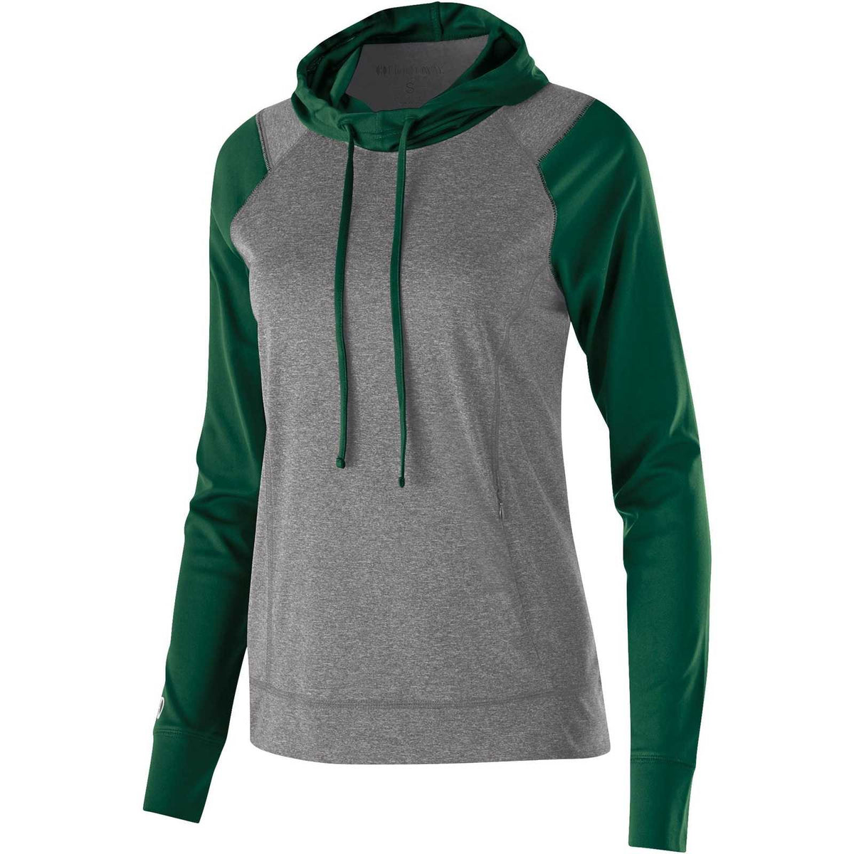 Holloway 222739 Ladies&#39; Echo Hoodie - Graphite Heather Forest - HIT a Double