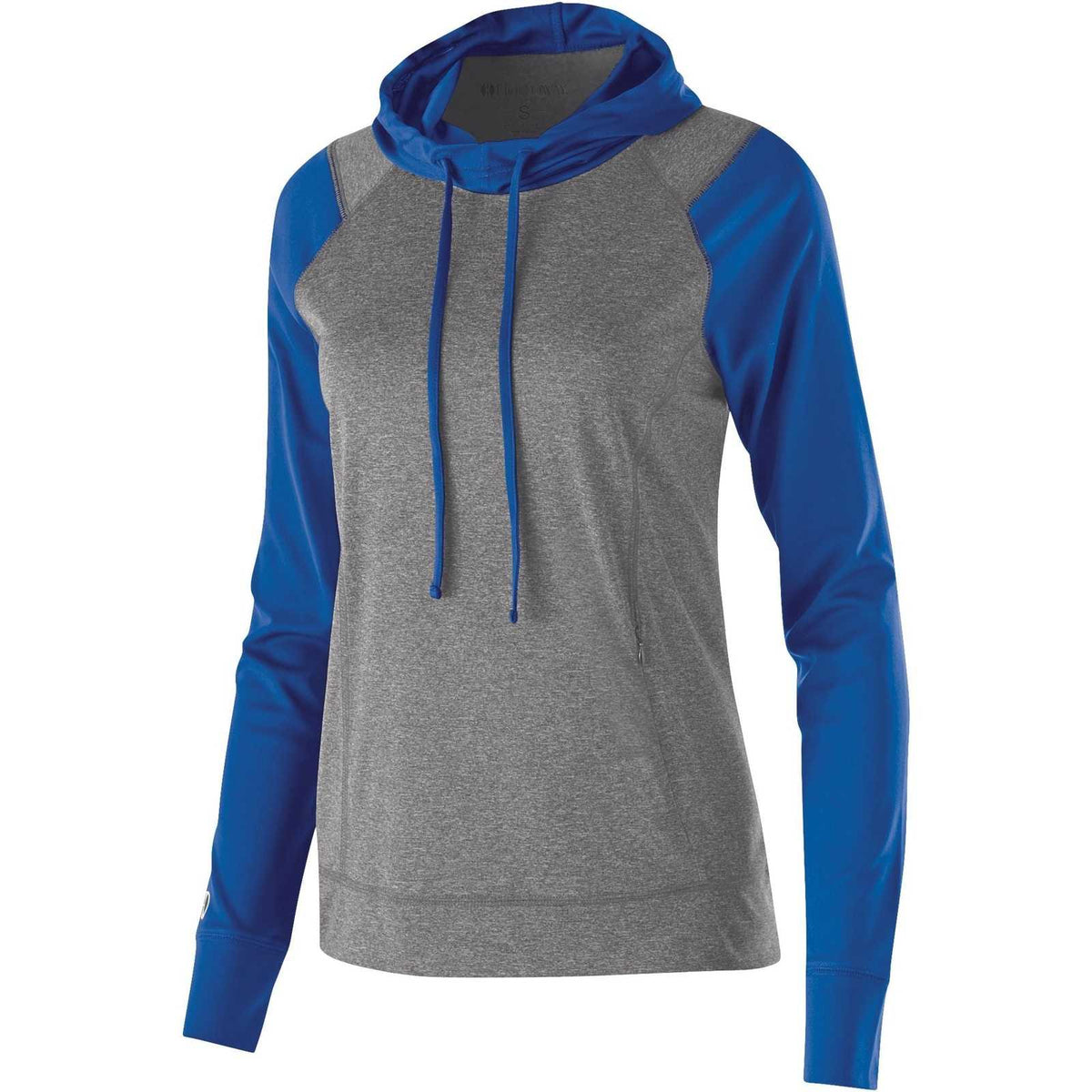 Holloway 222739 Ladies&#39; Echo Hoodie - Graphite Heather Royal - HIT a Double