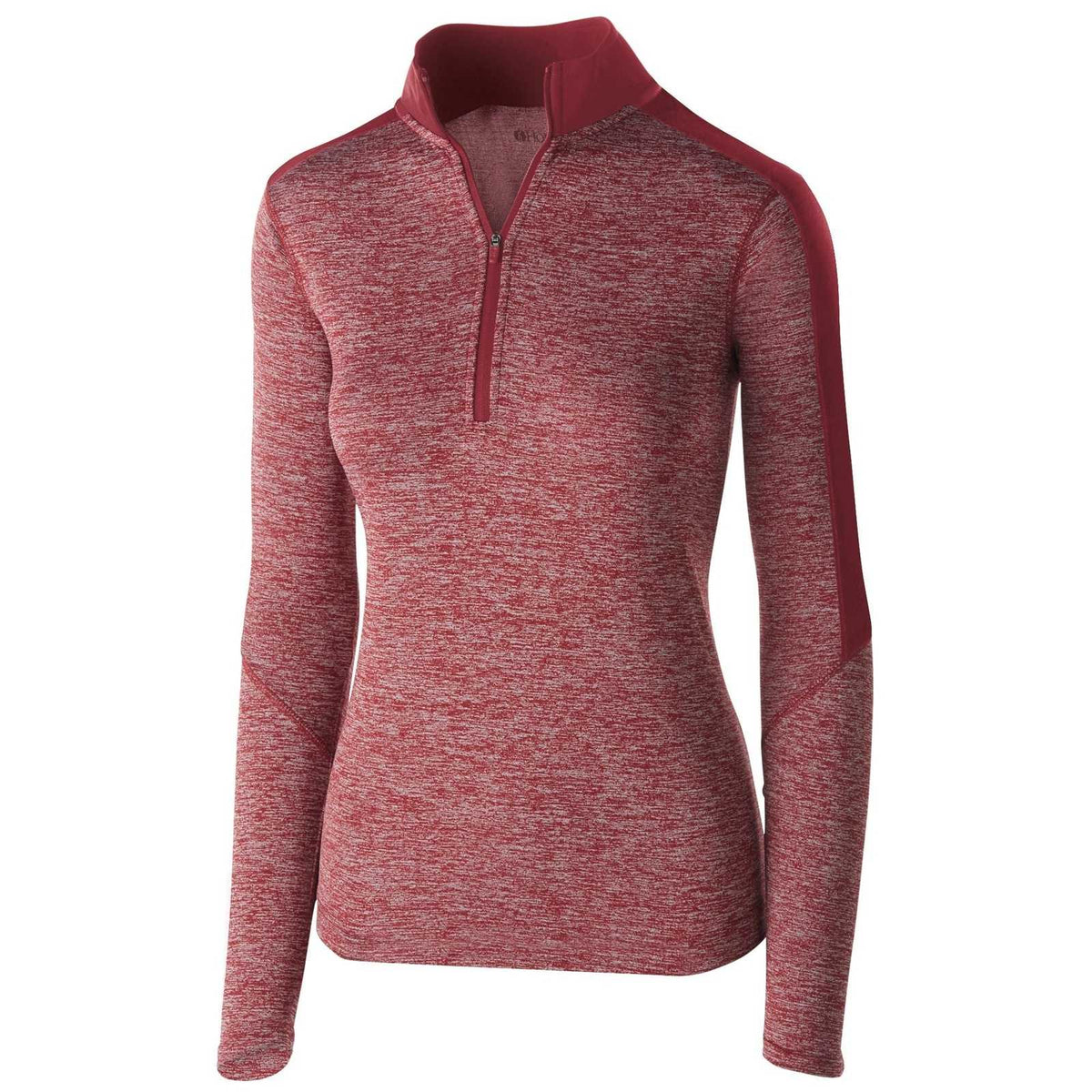 Holloway 222742 Ladies&#39; Electrify 1/2 Zip Pullover - Cardinal Heather Cardinal - HIT a Double