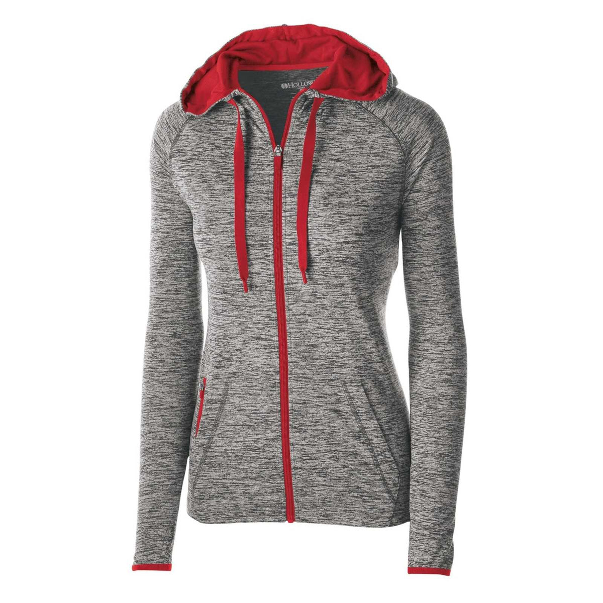 Holloway 222743 Ladies&#39; Force Jacket - Carbon Heather Scarlet - HIT a Double