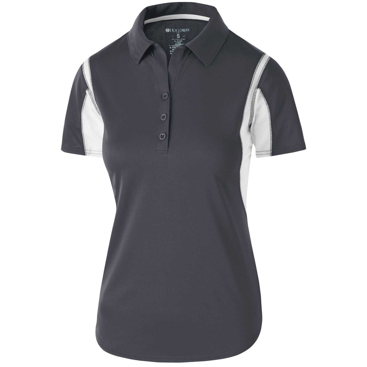 Holloway 222747 Ladies&#39; Integrate Polo - Carbon White - HIT a Double - 1