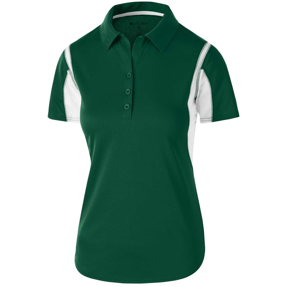 Holloway 222747 Ladies&#39; Integrate Polo - Forest White - HIT a Double - 1