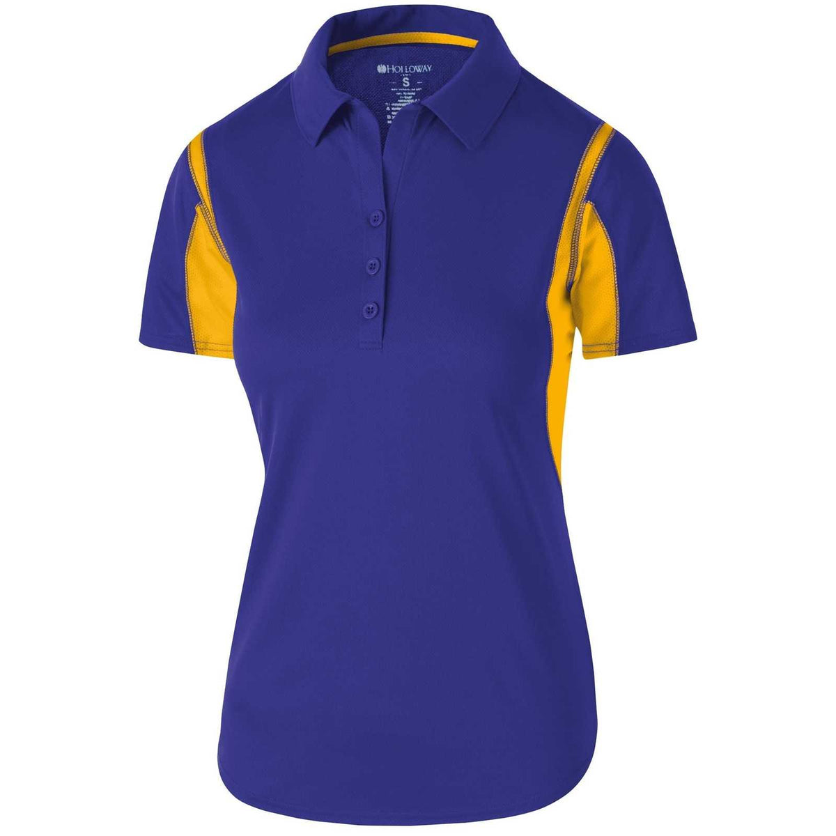 Holloway 222747 Ladies&#39; Integrate Polo - Purple Light Gold - HIT a Double