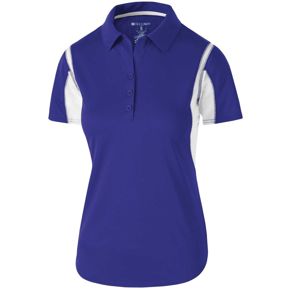 Holloway 222747 Ladies&#39; Integrate Polo - Purple White - HIT a Double - 1