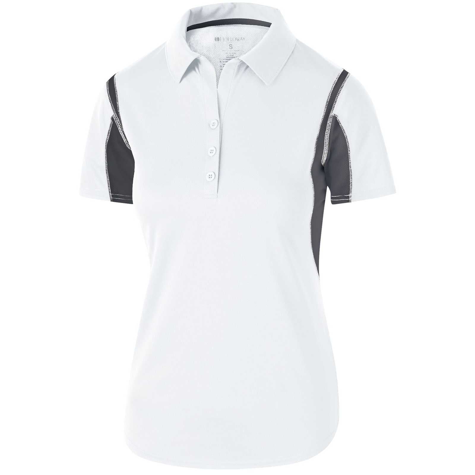 Holloway 222747 Ladies' Integrate Polo - White Carbon - HIT a Double - 1