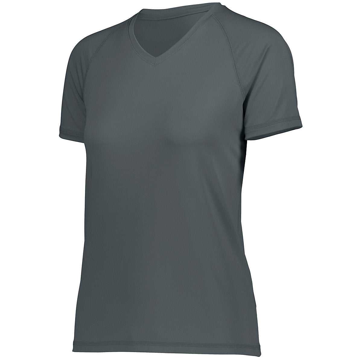 Holloway 222751 Ladies Swift Wicking Shirt - Graphite - HIT a Double