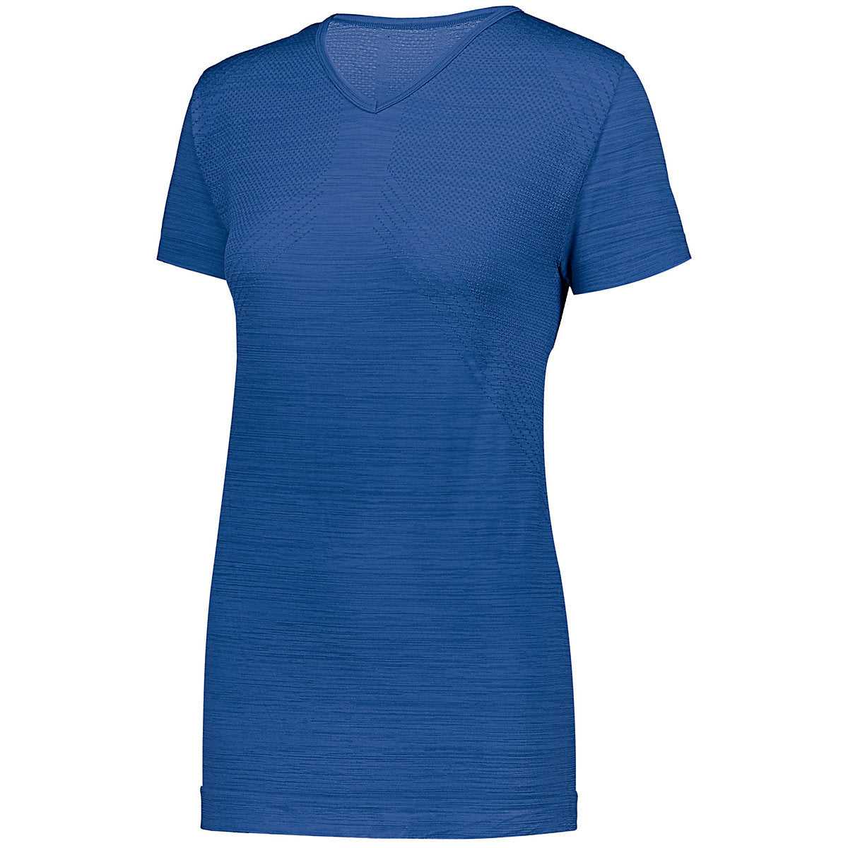 Holloway 222755 Ladies Striated Shirt Short Sleeve - Royal - HIT a Double