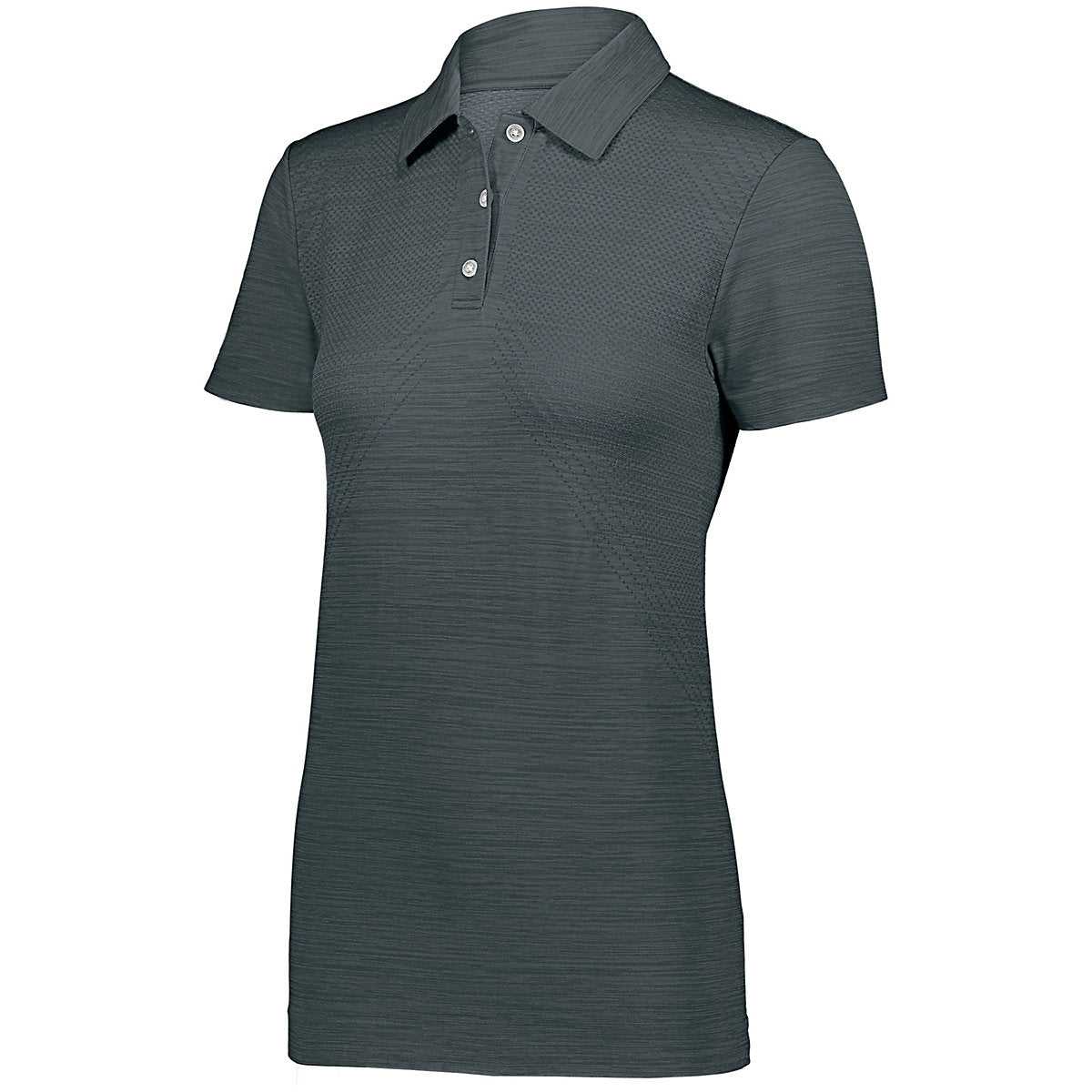 Holloway 222756 Ladies Striated Polo - Graphite - HIT a Double