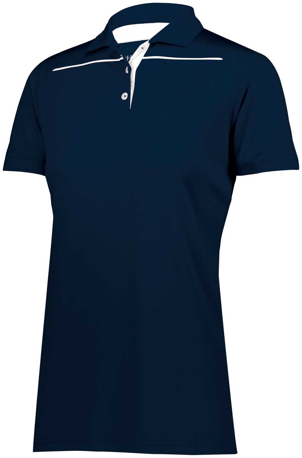 Holloway 222761 Ladies Defer Polo - Navy White - HIT a Double