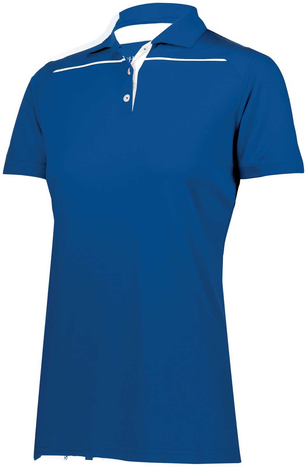 Holloway 222761 Ladies Defer Polo - Royal White - HIT a Double