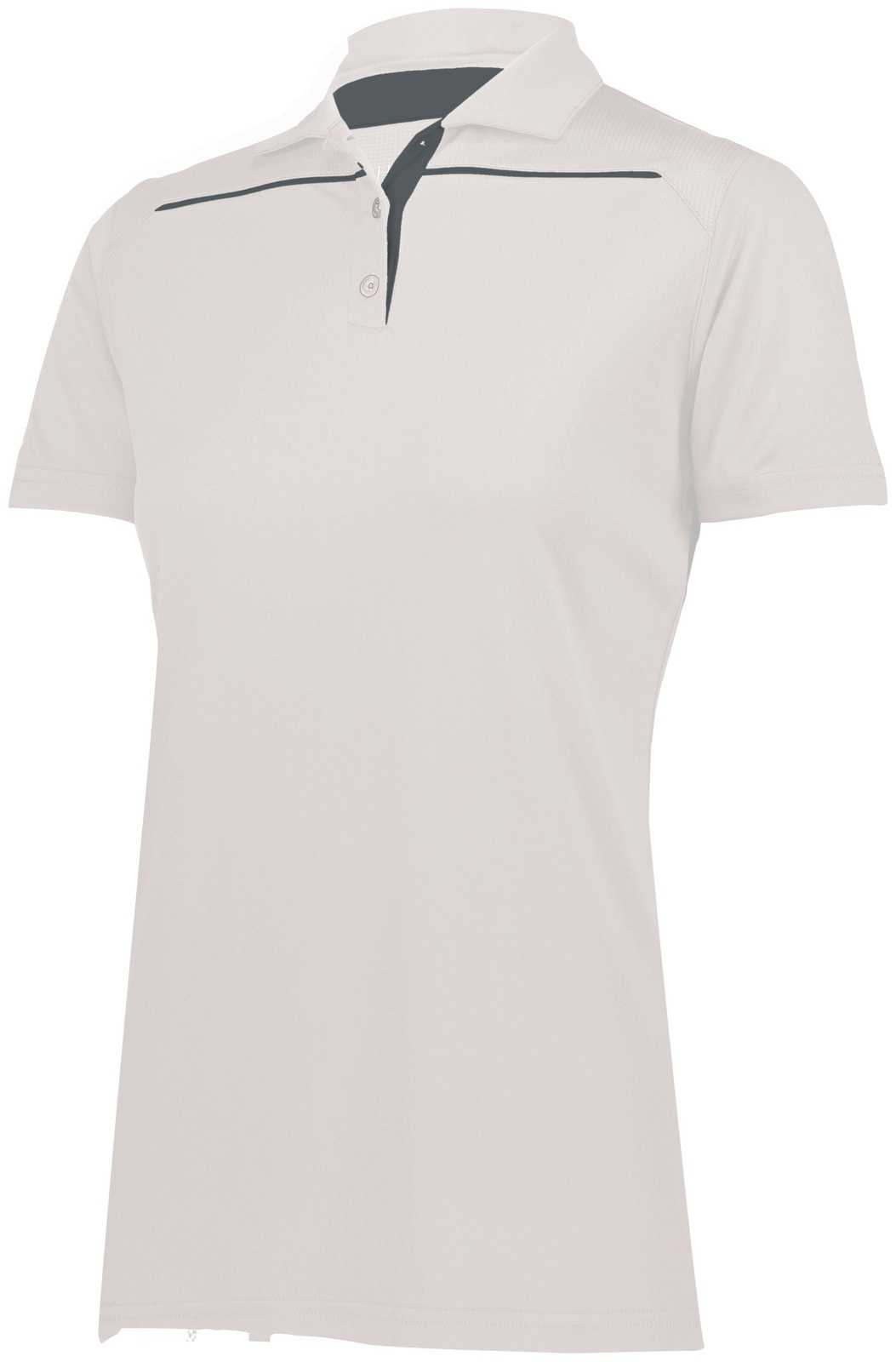 Holloway 222761 Ladies Defer Polo - White Graphite - HIT a Double