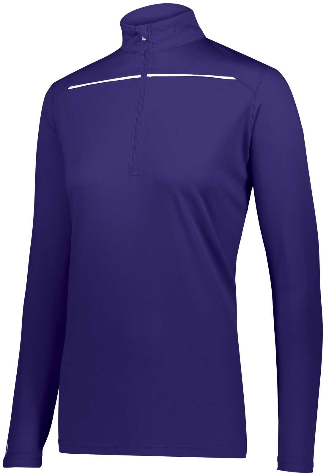 Holloway 222762 Ladies Defer Pullover - Purple White - HIT a Double