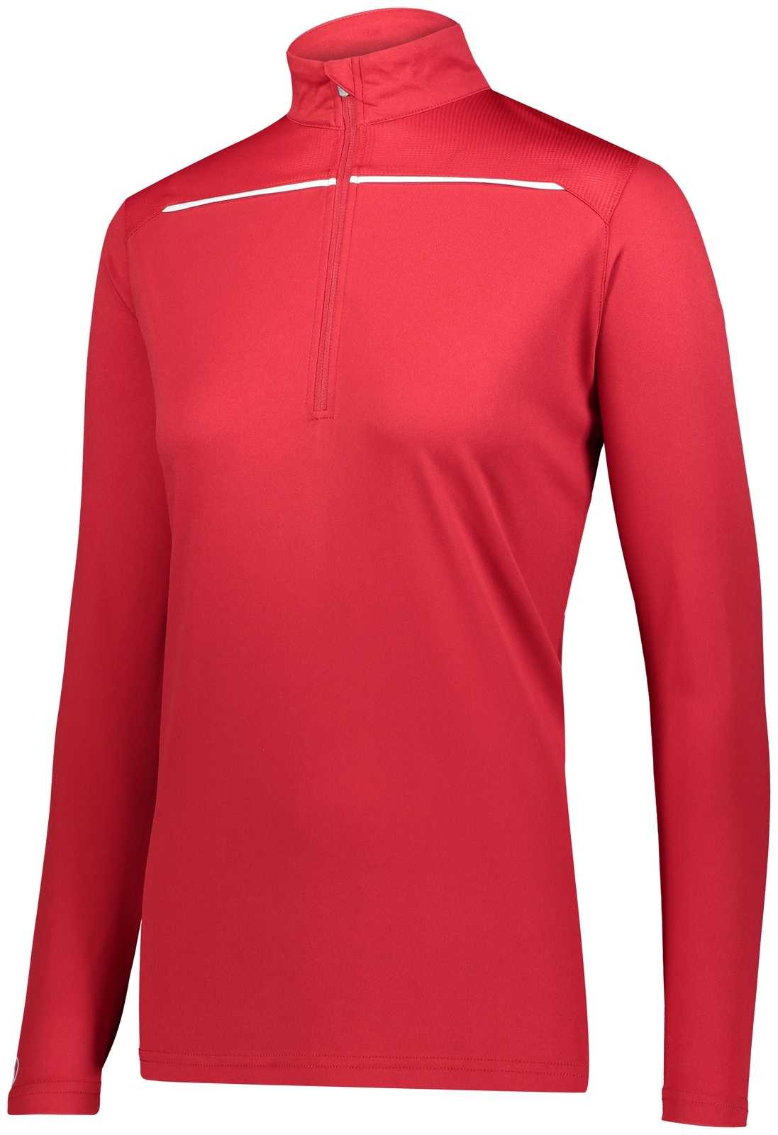 Holloway 222762 Ladies Defer Pullover - Scarlet White - HIT a Double