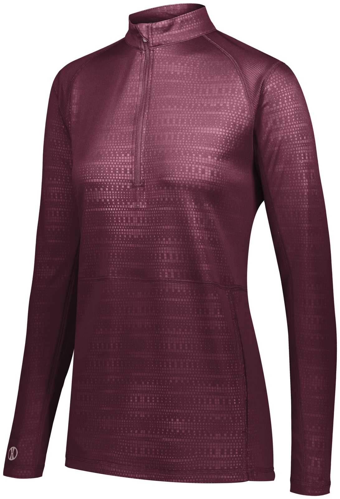 Holloway 222765 Ladies Converge 1/2 Zip Pullover - Maroon (Hlw) - HIT a Double