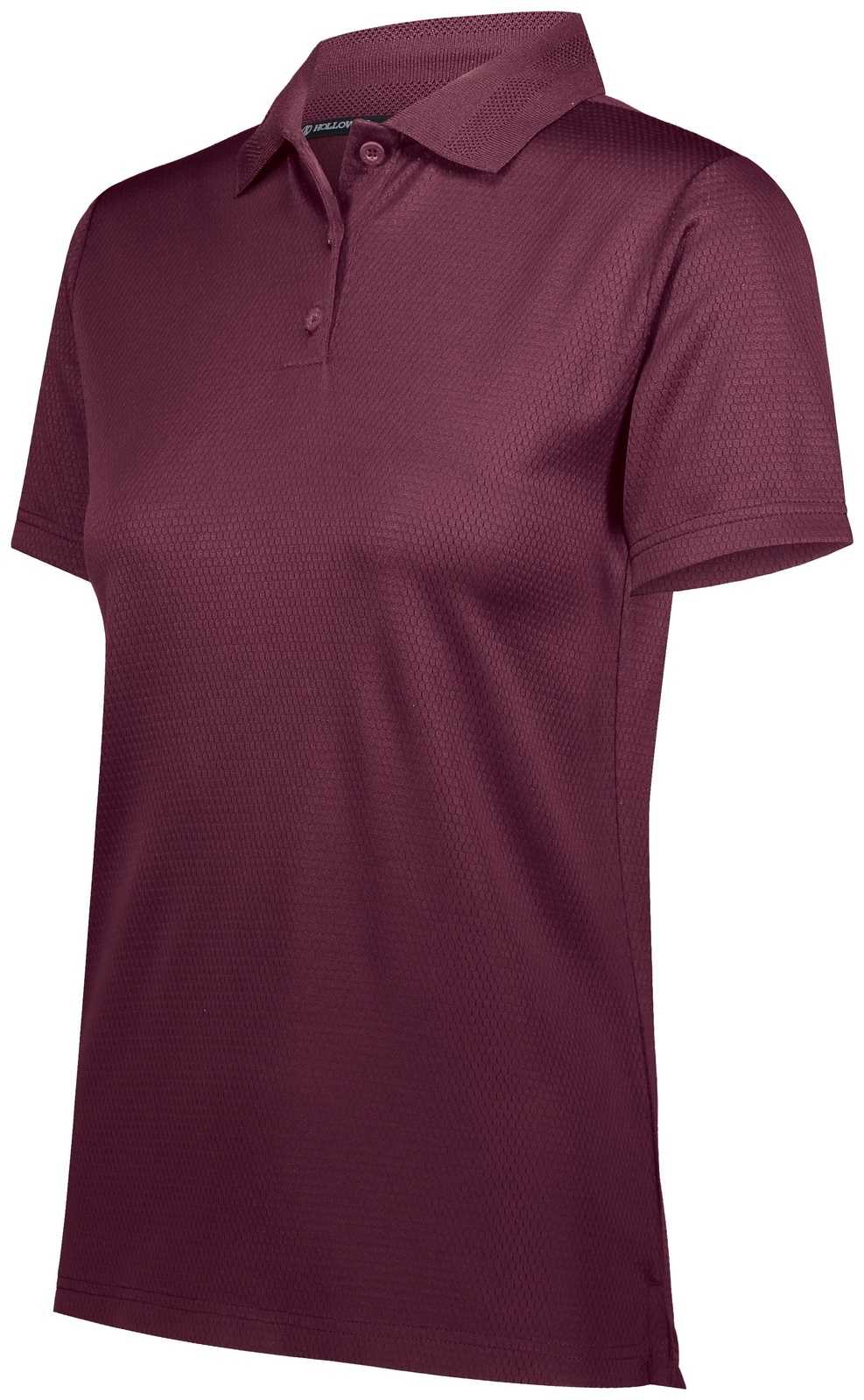 Holloway 222768 Ladies Prism Polo - Maroon - HIT a Double