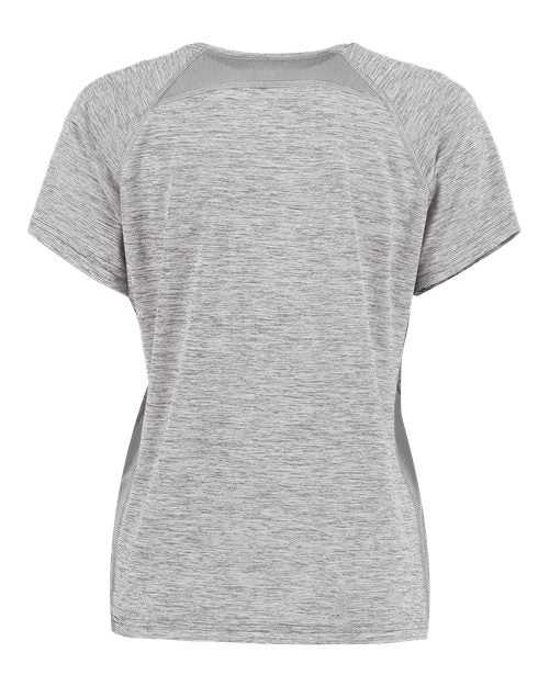 Holloway 222771 Women&#39;s Electrify CoolCore V-Neck T-Shirt - Athletic Gray Heather - HIT a Double
