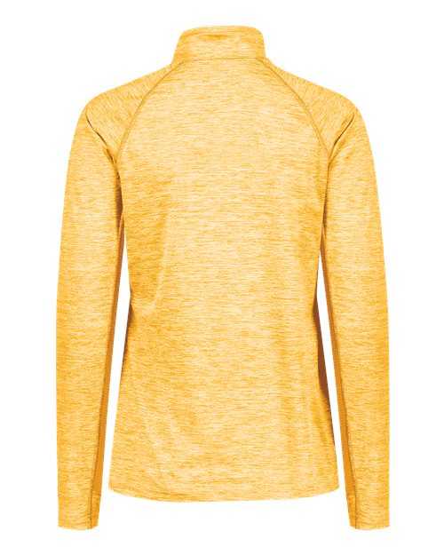 Holloway 222774 Women&#39;s Electrify CoolCore Quarter-Zip Pullover - Gold Heather - HIT a Double