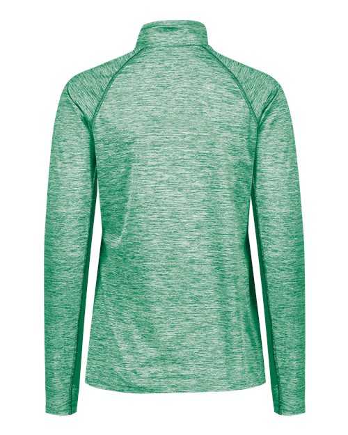 Holloway 222774 Women&#39;s Electrify CoolCore Quarter-Zip Pullover - Kelly Heather - HIT a Double