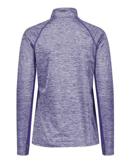 Holloway 222774 Women's Electrify CoolCore Quarter-Zip Pullover - Purple Heather - HIT a Double