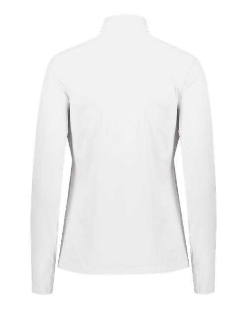 Holloway 222774 Women's Electrify CoolCore Quarter-Zip Pullover - White - HIT a Double