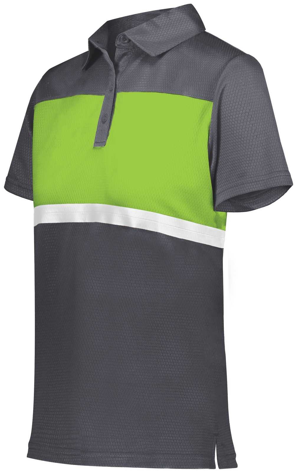 Holloway 222776 Ladies Prism Bold Polo - Carbon Lime - HIT a Double