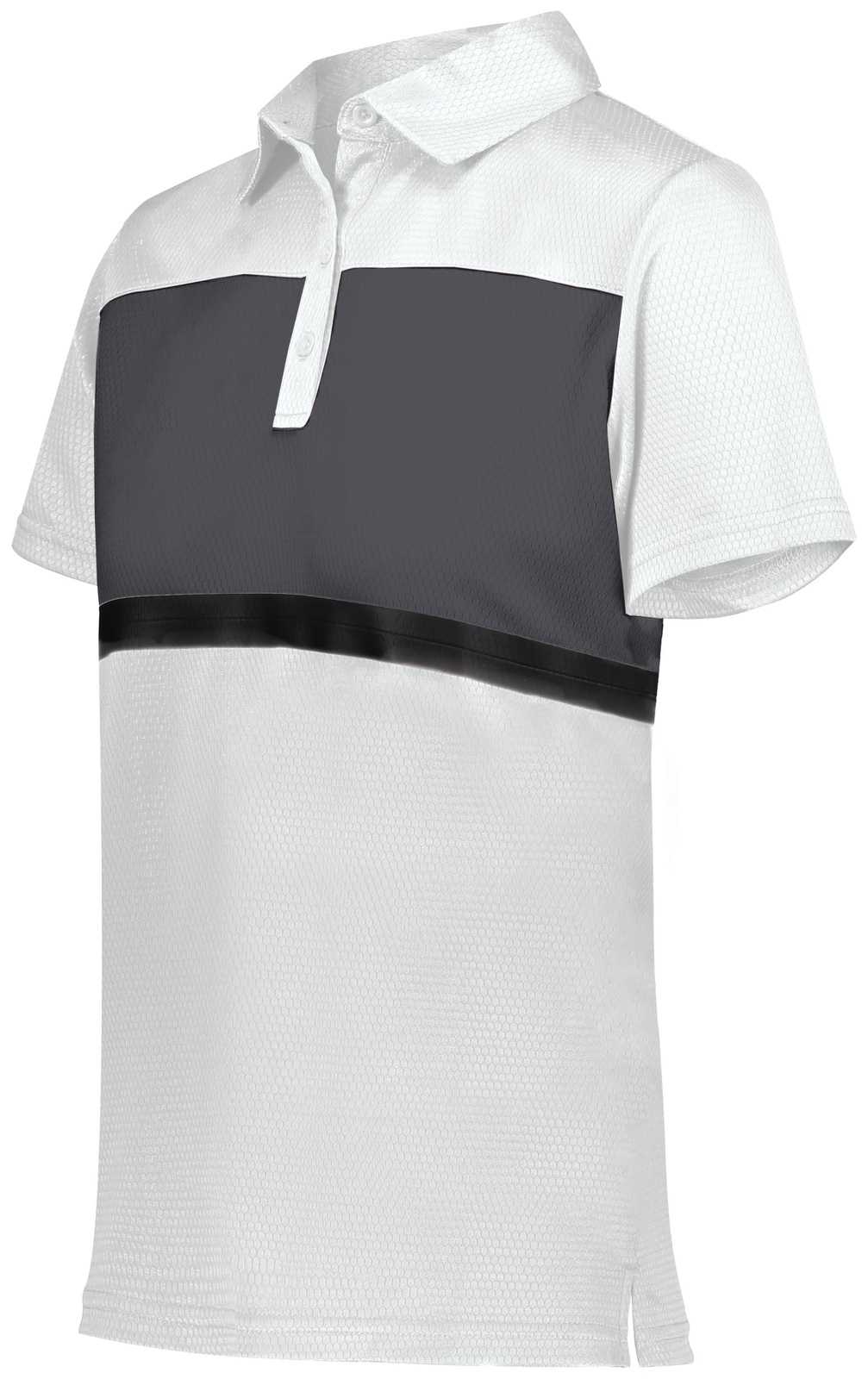 Holloway 222776 Ladies Prism Bold Polo - White Carbon - HIT a Double