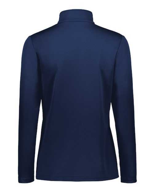 Holloway 222791 Women&#39;s Prism Bold Quarter-Zip Pullover - Navy White - HIT a Double