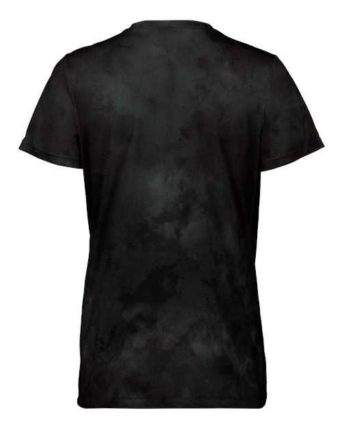 Holloway 222796 Women's Cotton-Touch Cloud V-Neck T-Shirt - Black Cloud Print - HIT a Double