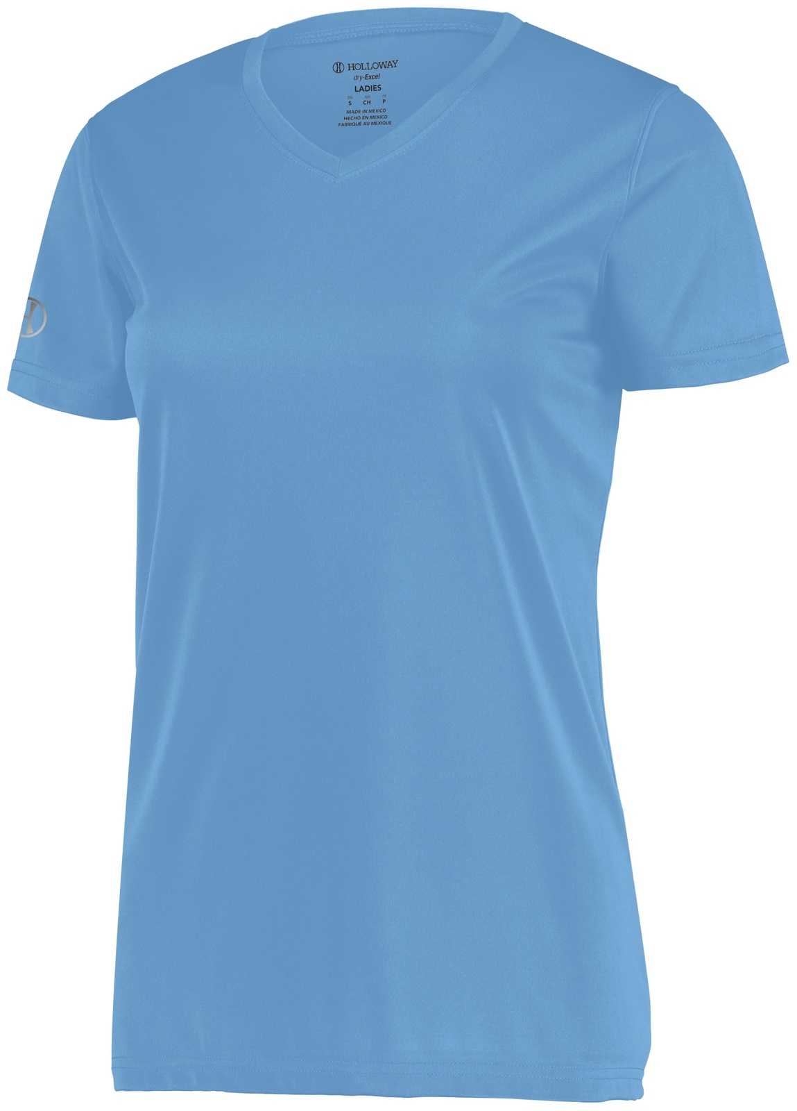Holloway 222820 Ladies Momentum Tee - Columbia Blue - HIT a Double